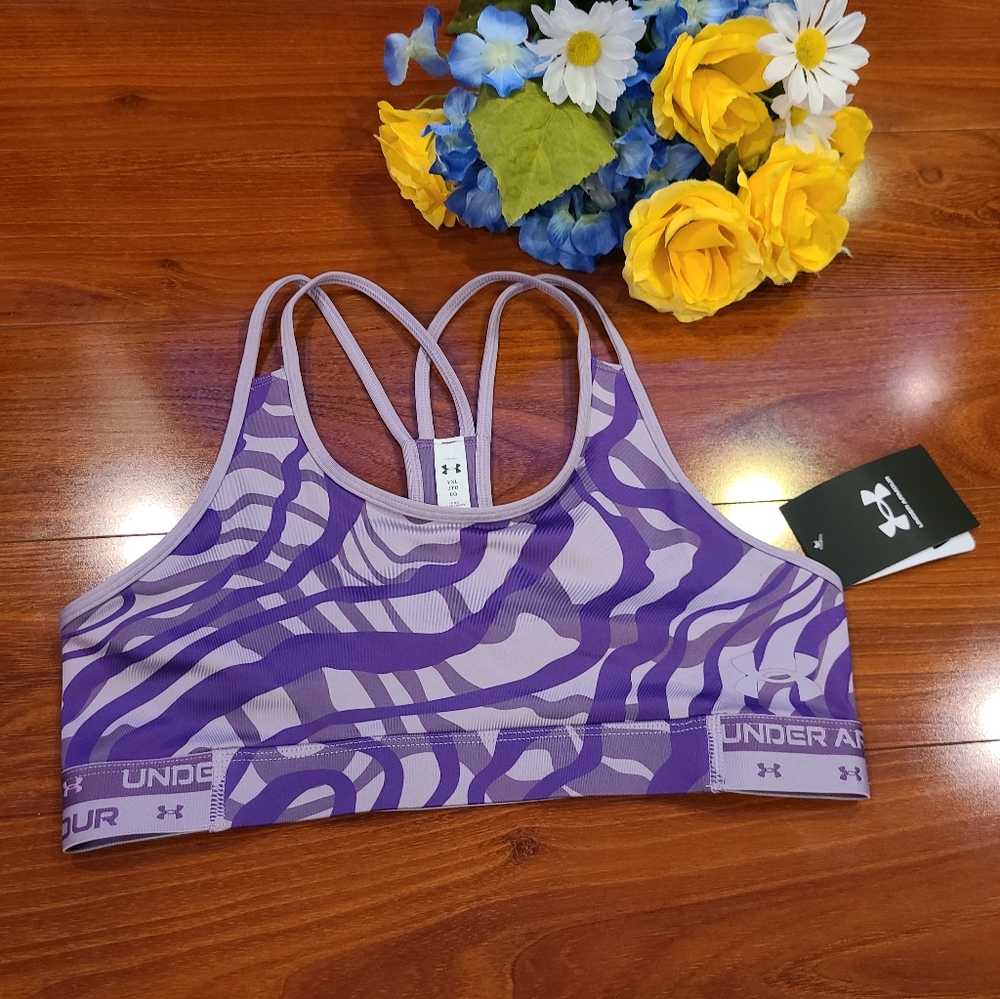 Under Armour Purple Girls Sports Bra Size Youth XL